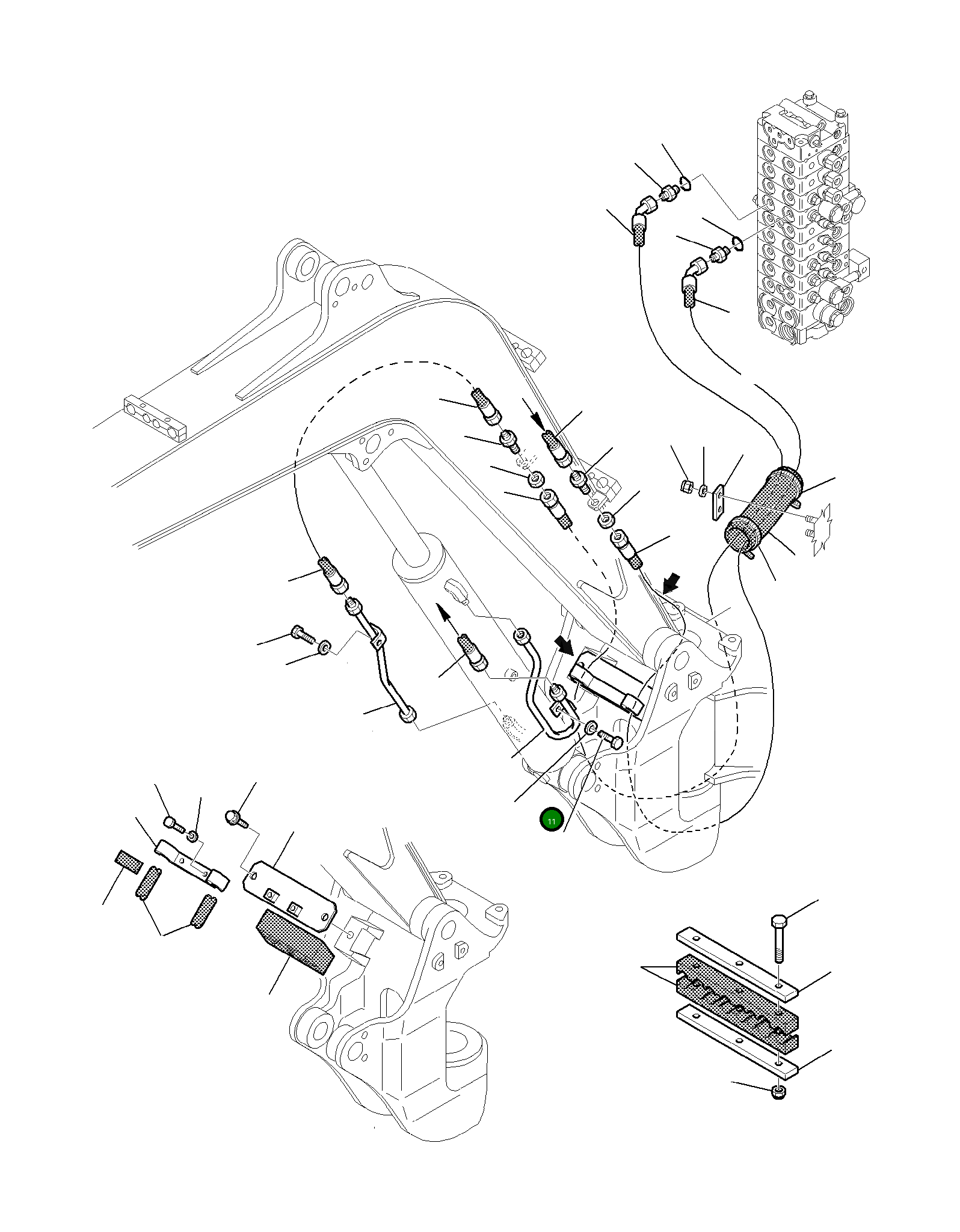 Труба 3F1087067 Komatsu