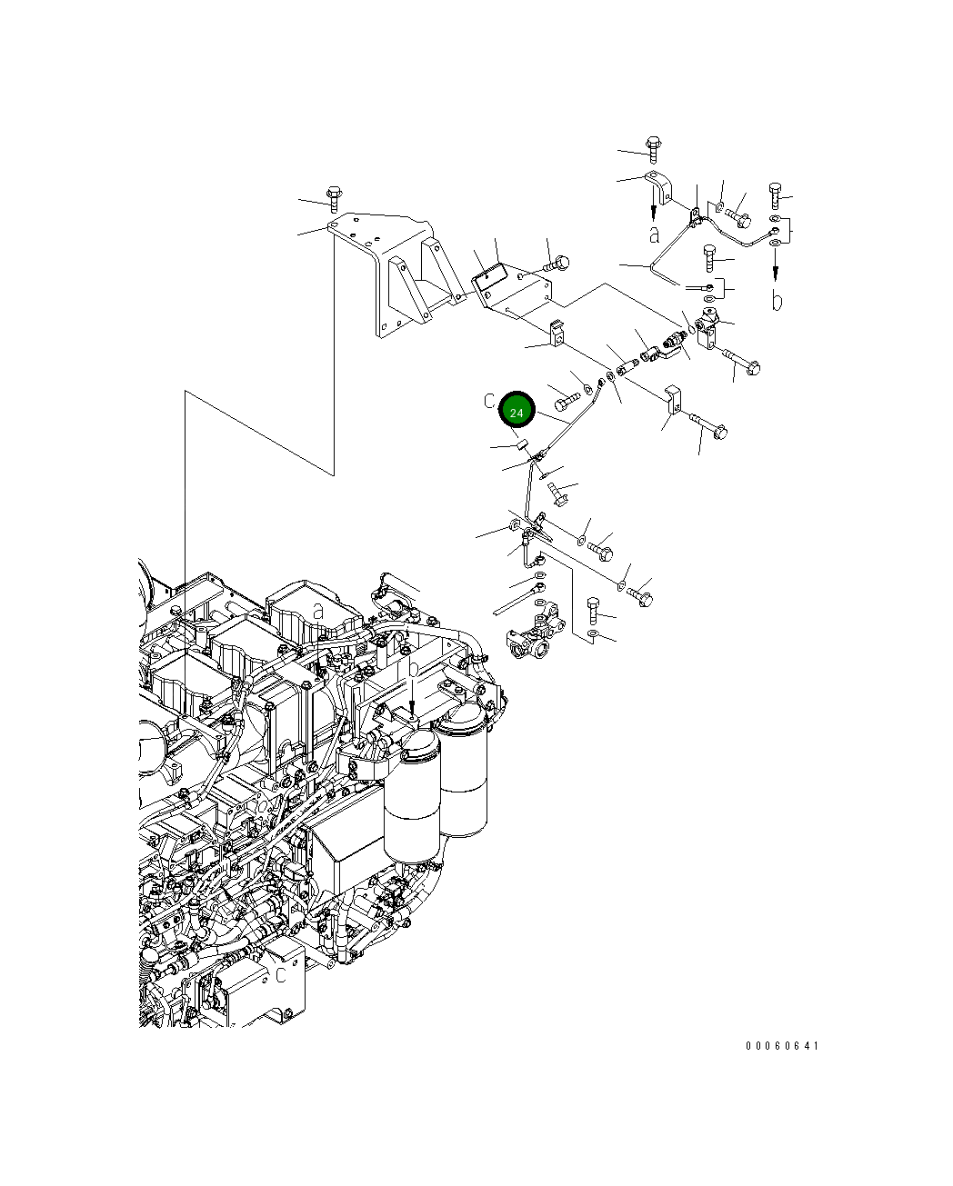 Трубка 6261-71-7350 Komatsu
