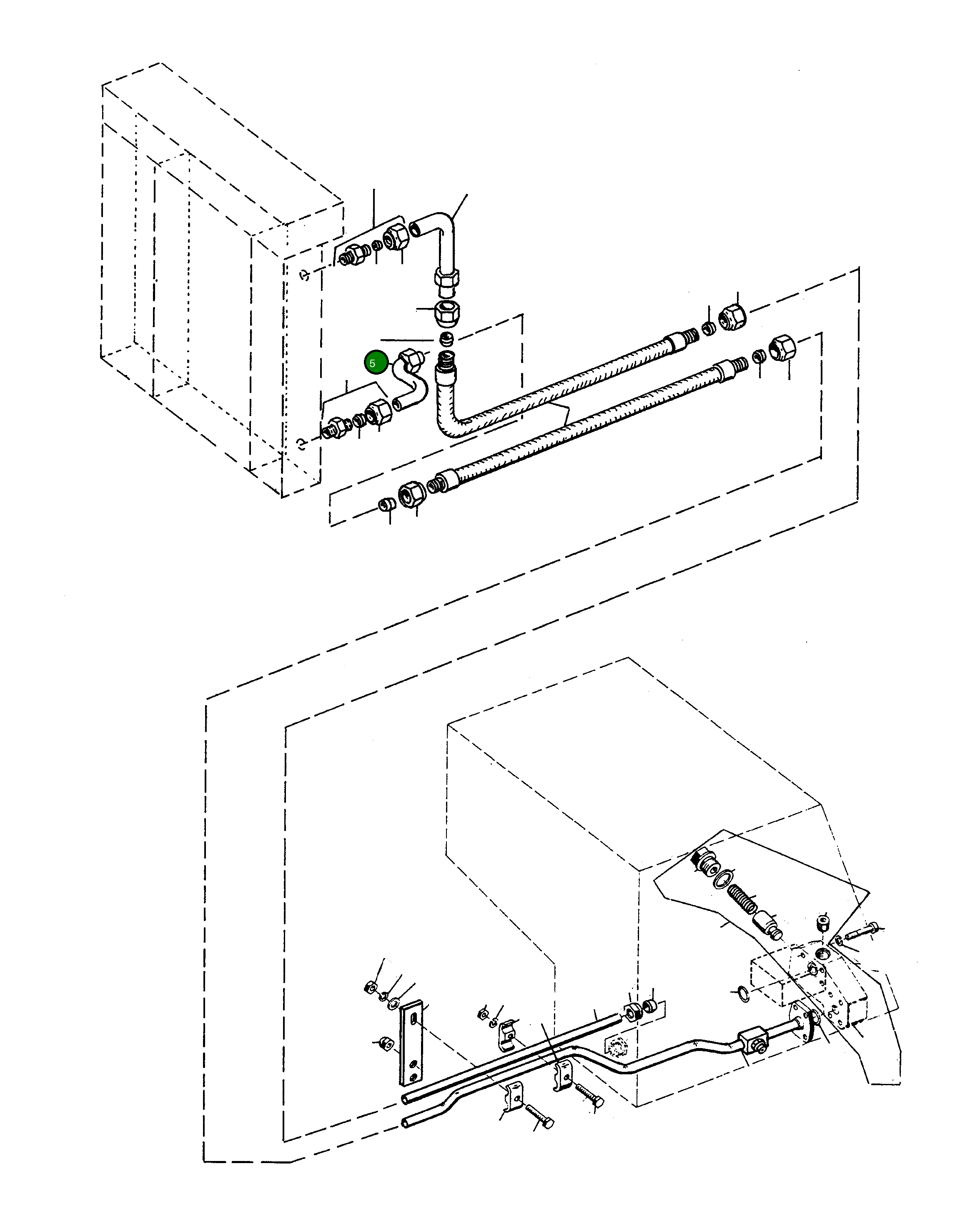 Трубка 2979604M91 Komatsu