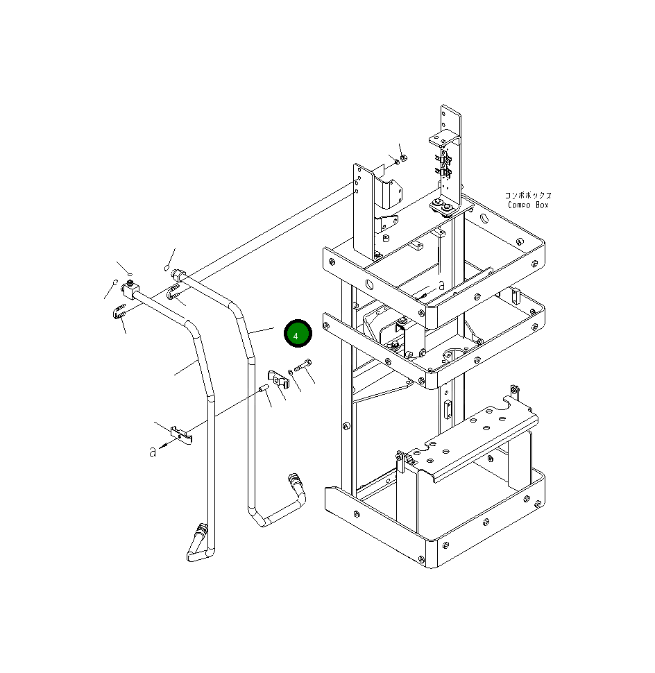 Трубка 426-43-39970 Komatsu