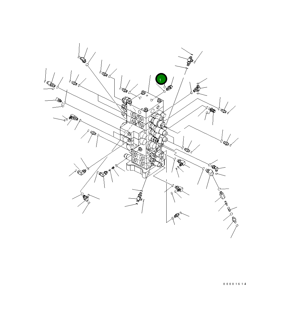 Управляющий клапан 723-57-16201 Komatsu