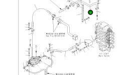 Трубка 209-62-43470 Komatsu