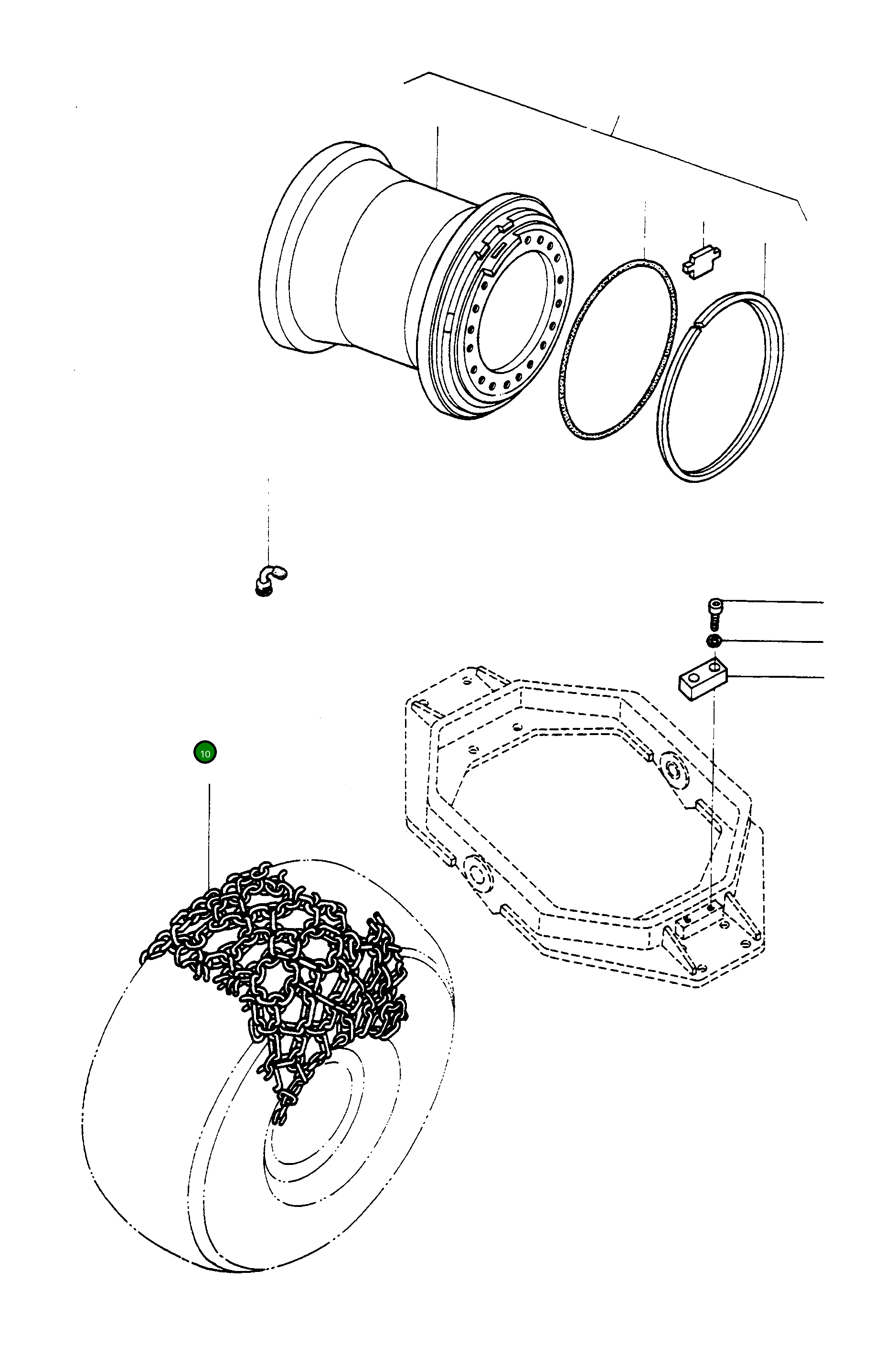 Цепь 2998855M1 Komatsu