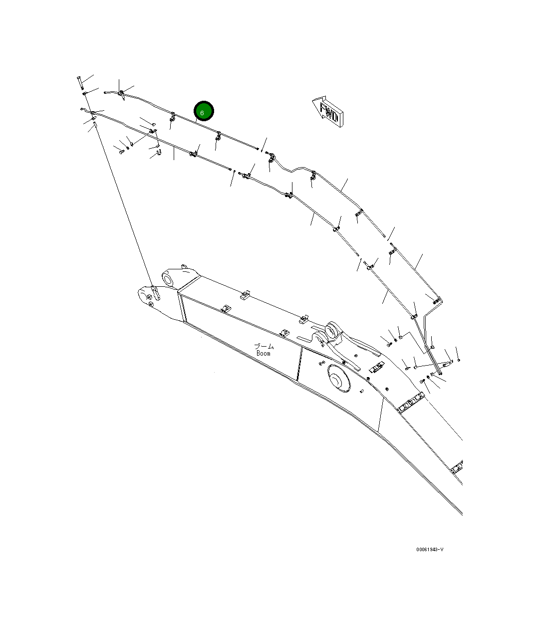Трубка 208-62-K3230 Komatsu