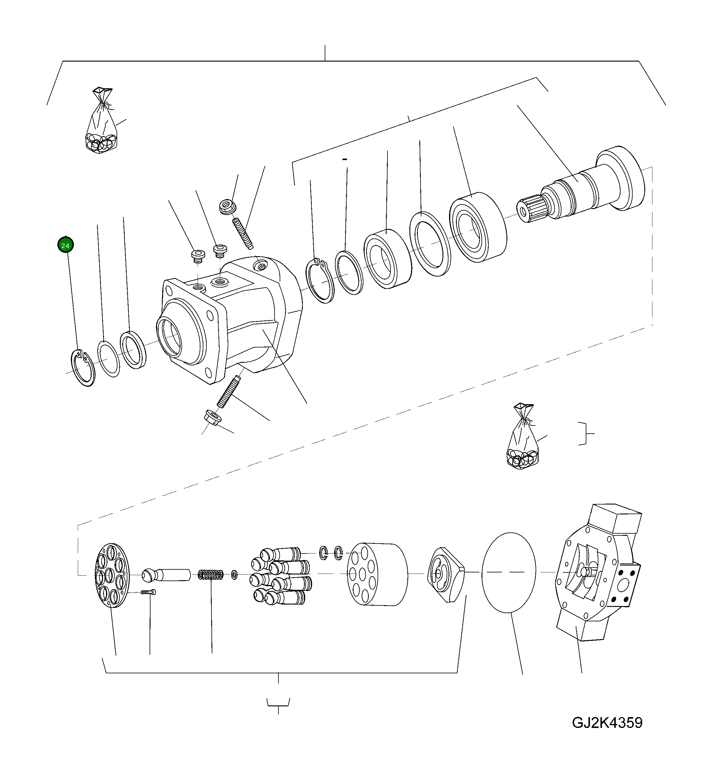 Стопорное кольцо 42U-17-H0R64 Komatsu
