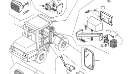 Фонарь указателя поворота 4241080M91 Komatsu