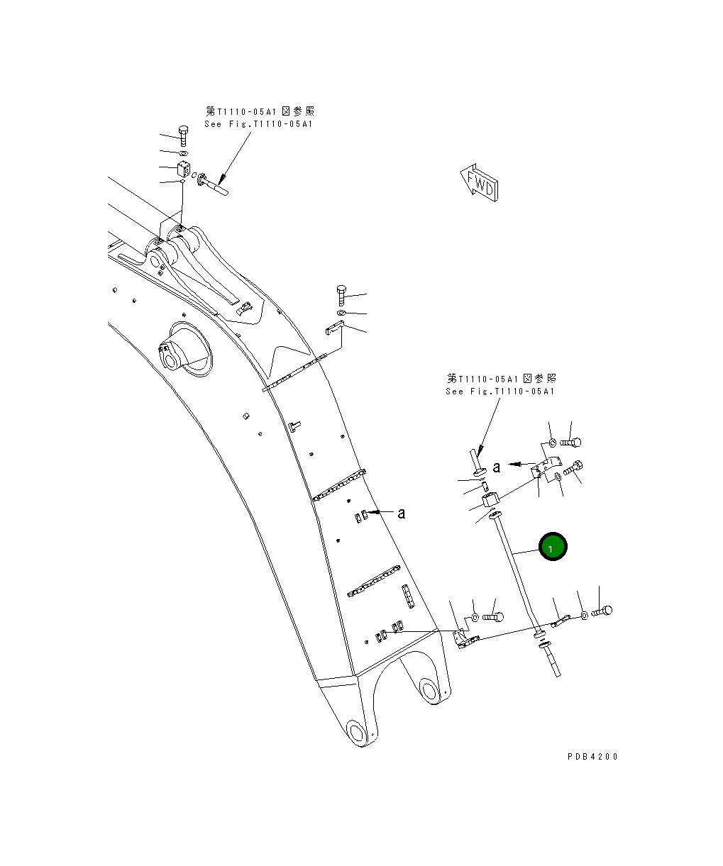 Трубка 209-62-79230 Komatsu