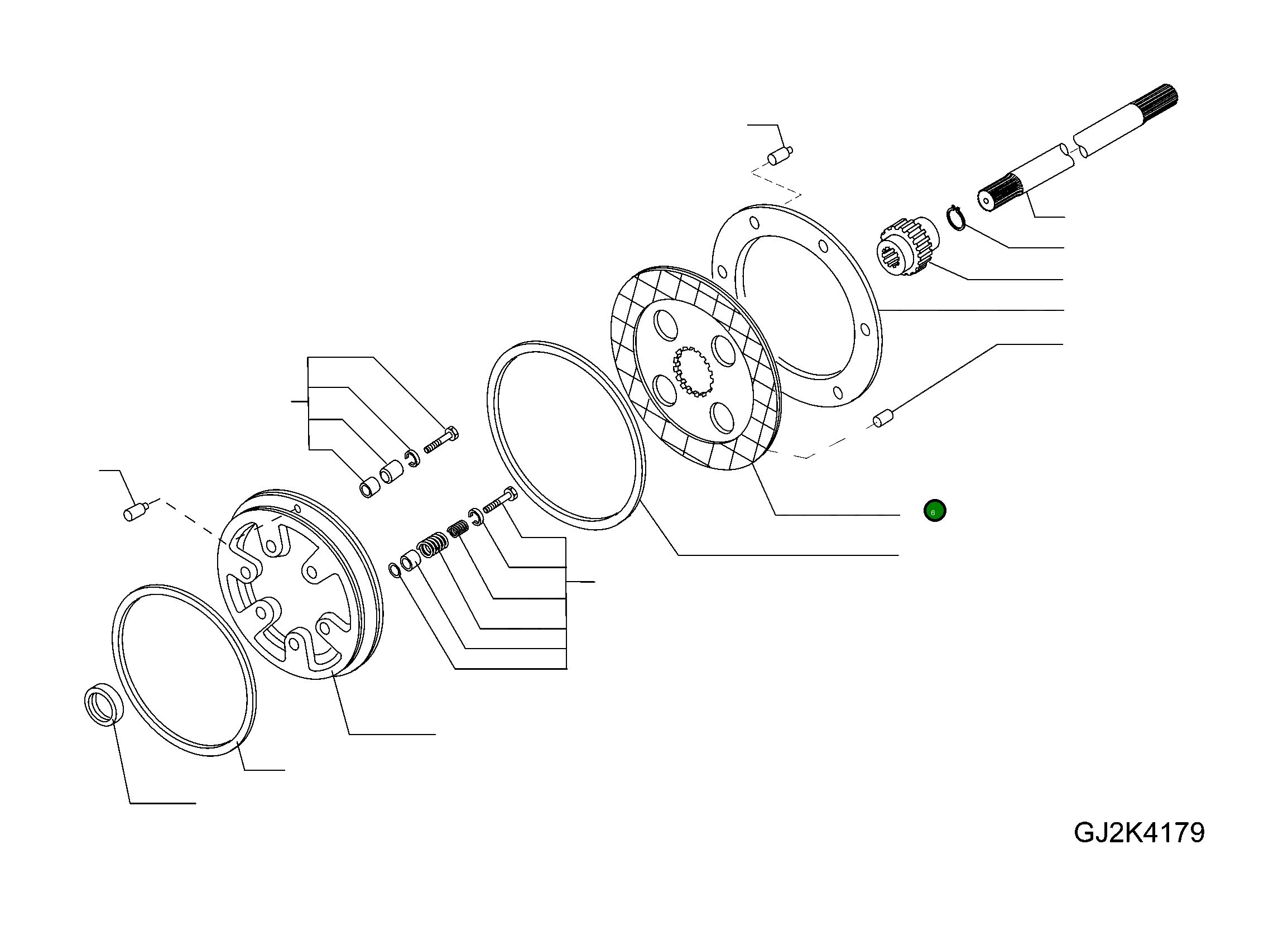 Тормозной диск 42U-22-H0P87 Komatsu