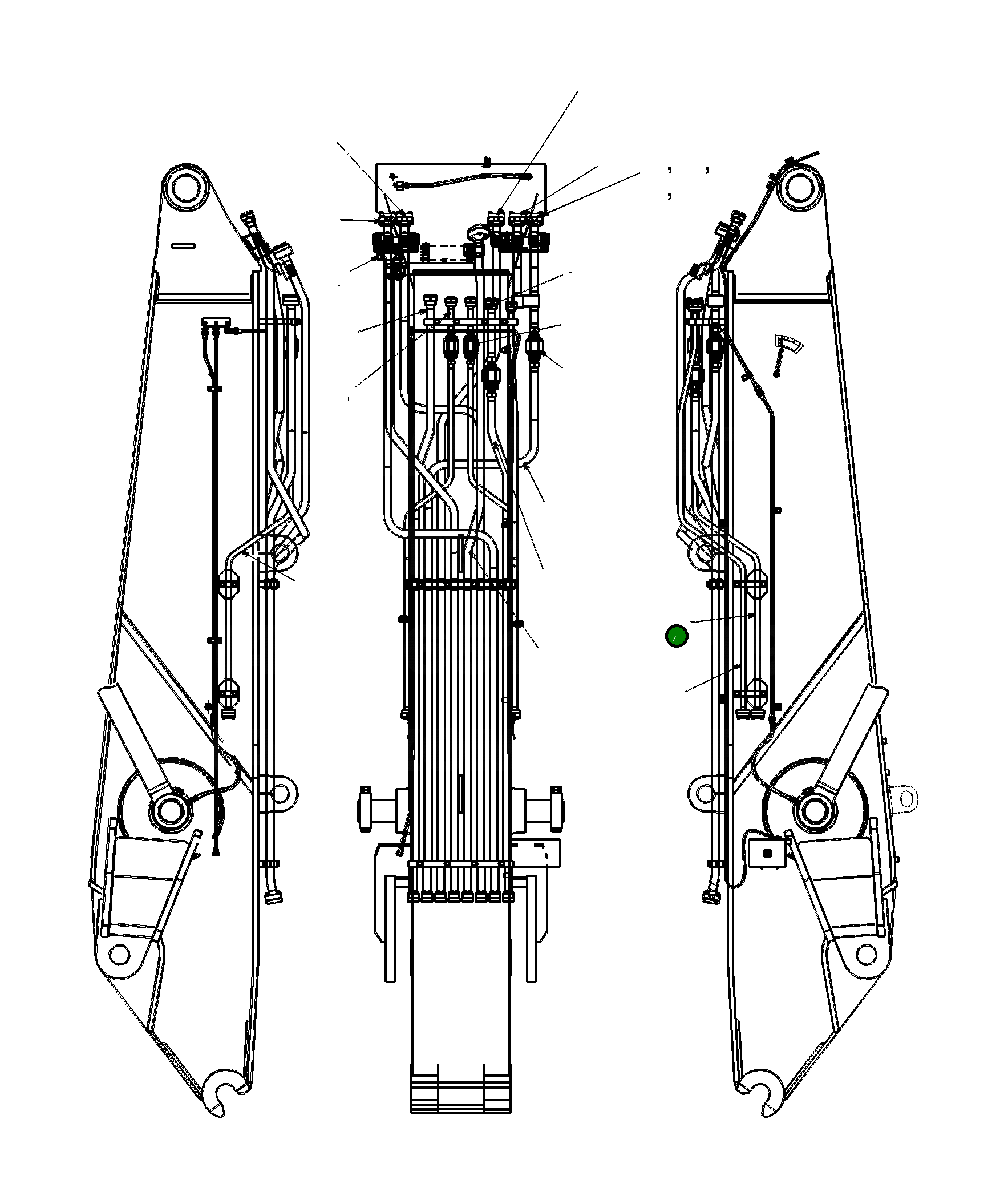 Трубка 207-62-KB240 Komatsu