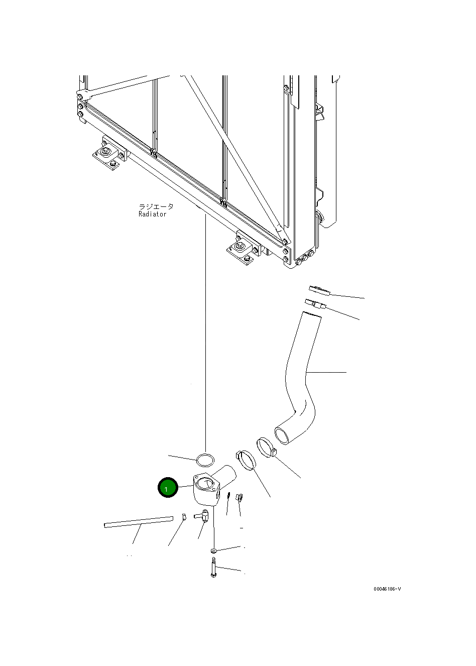 Трубка 195-03-64212 Komatsu
