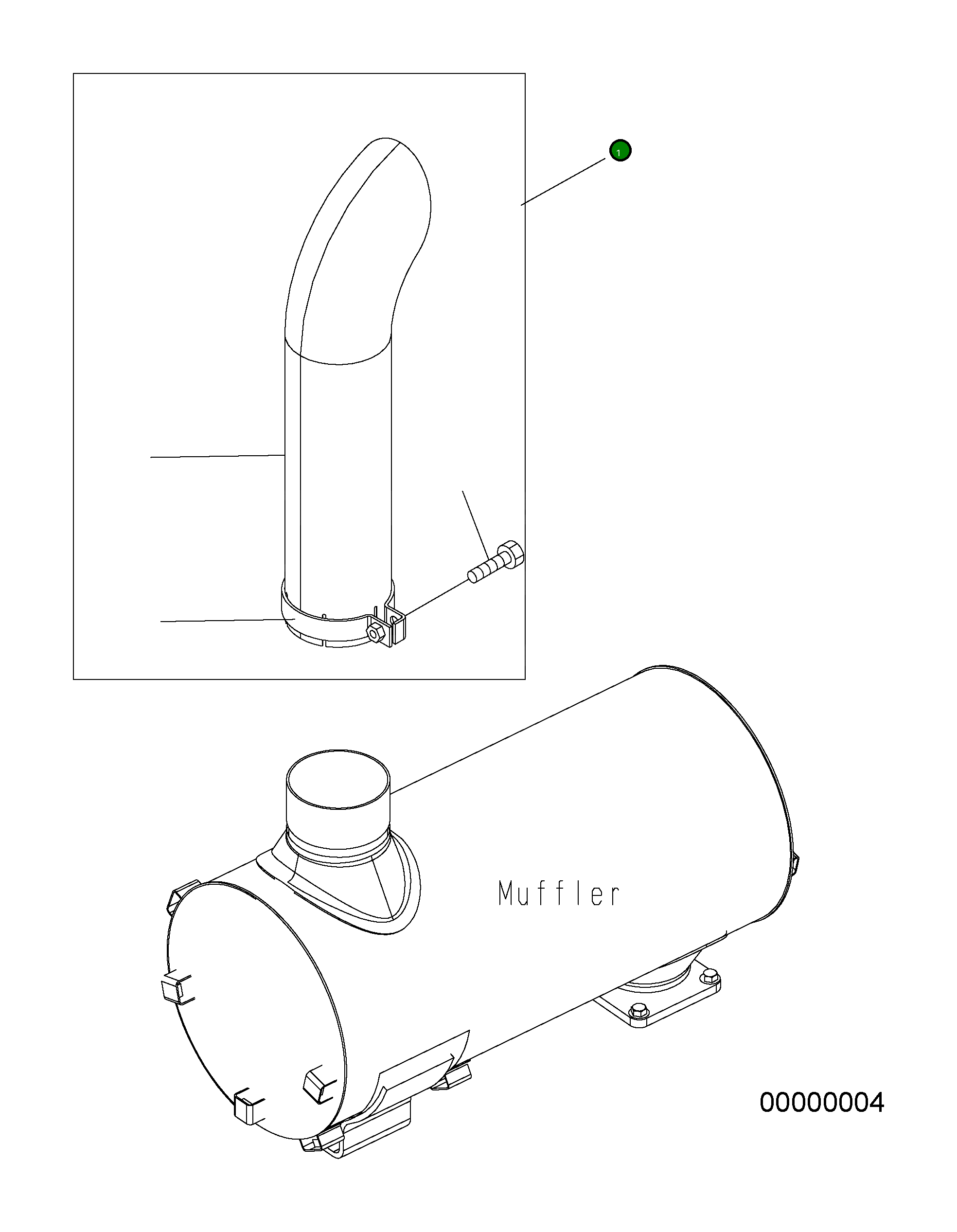 Труба 418-02-H1101 Komatsu