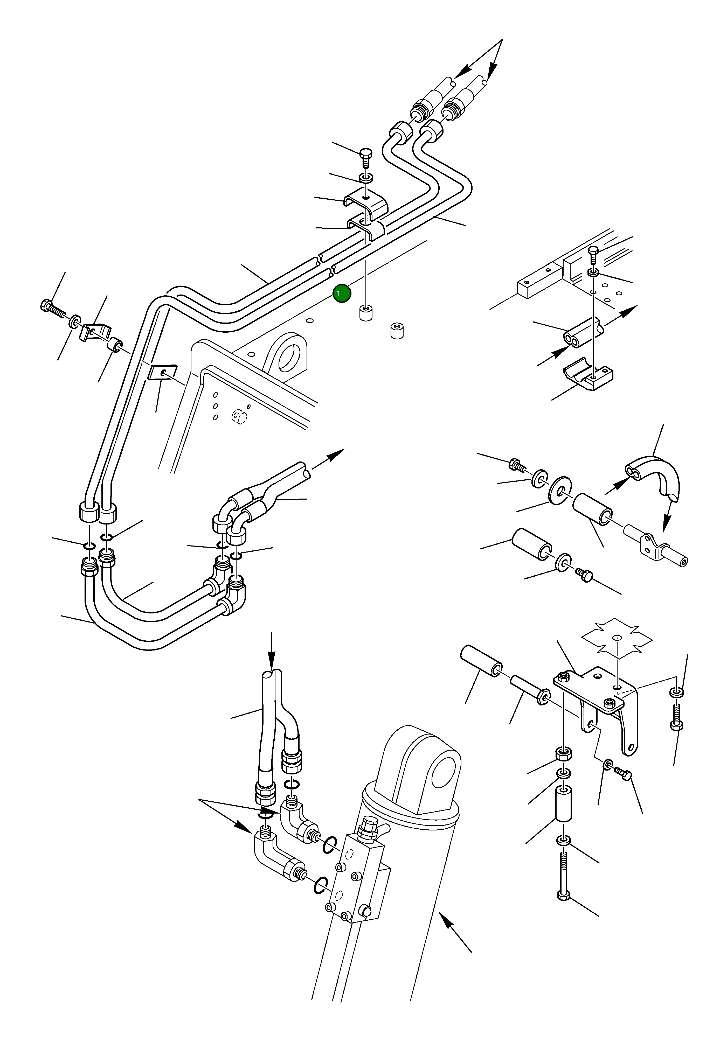 Труба 395-62-12522 Komatsu