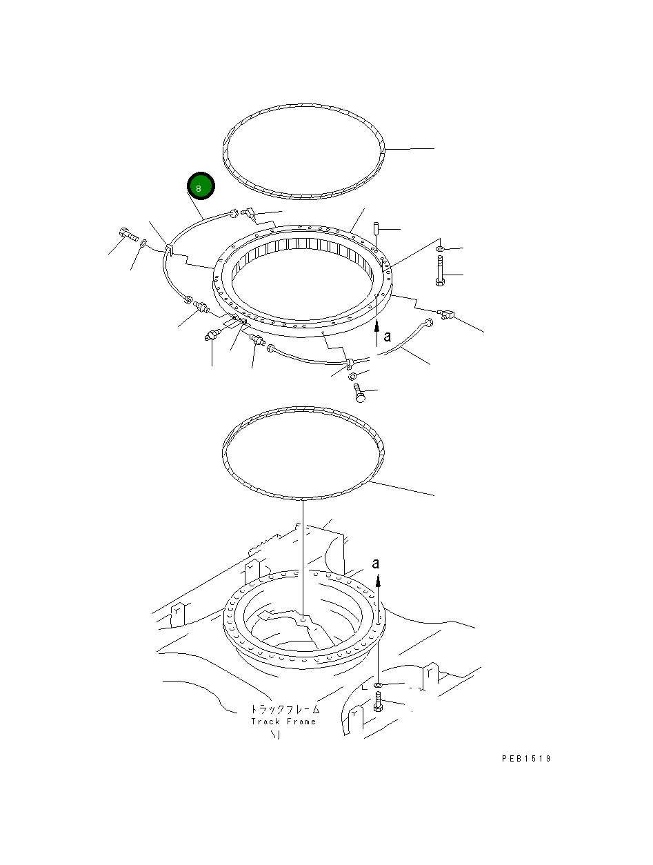 Трубка 208-25-61221 Komatsu