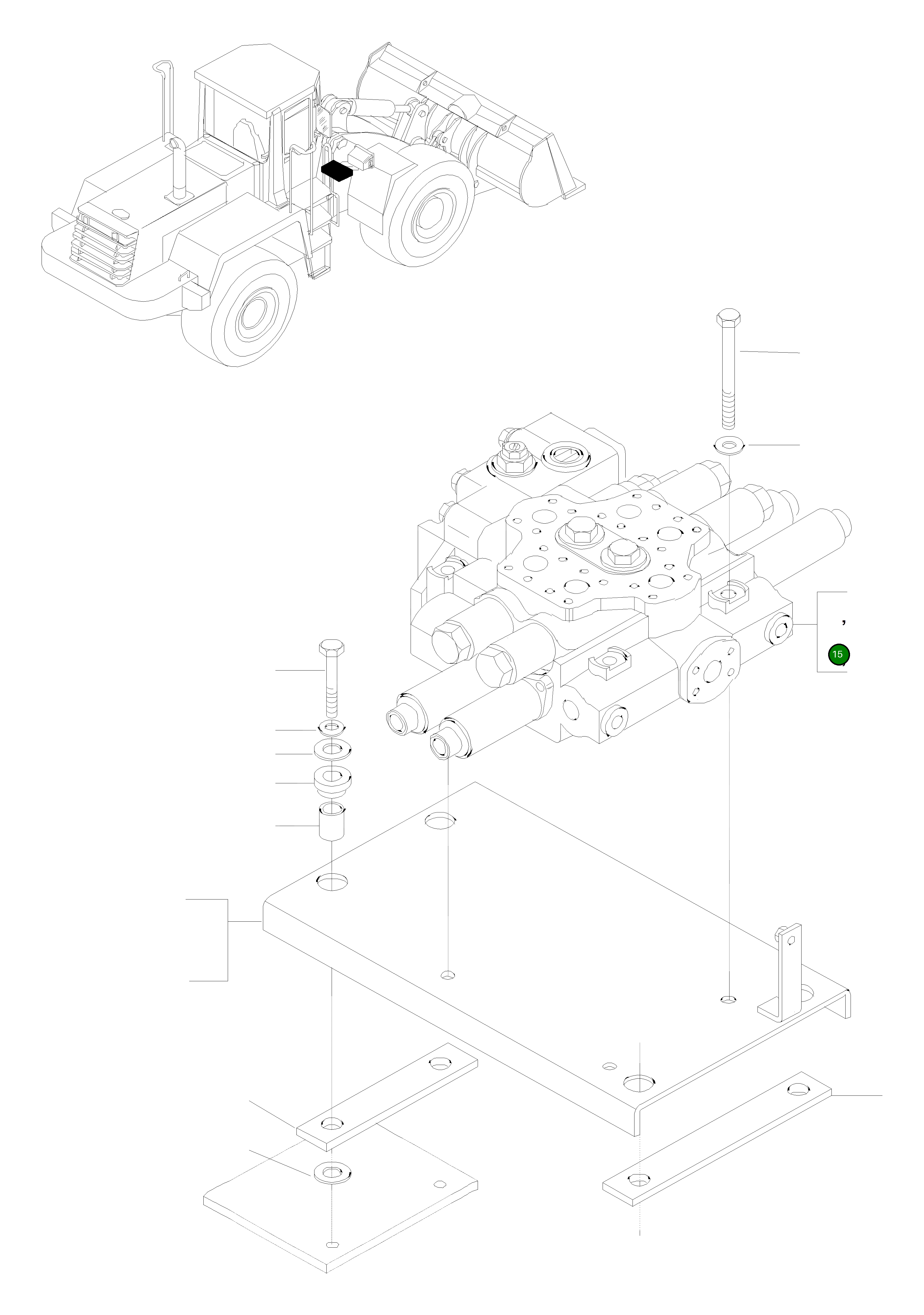 Управляющий клапан 419-876-H140 Komatsu