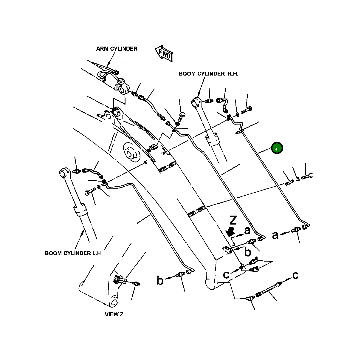 Трубка 208-70-66320 Komatsu