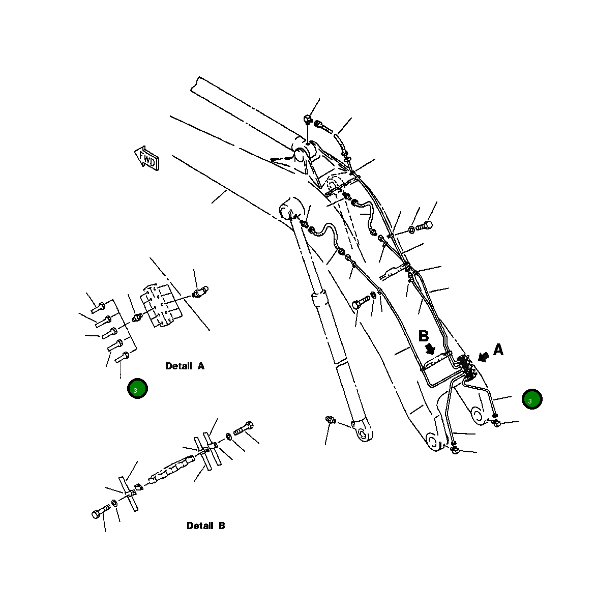 Трубка 209-70-57480 Komatsu