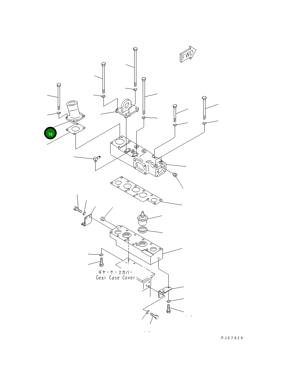 Труба 6162-13-6451 Komatsu