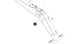 Стрела 22U-70-15410 Komatsu