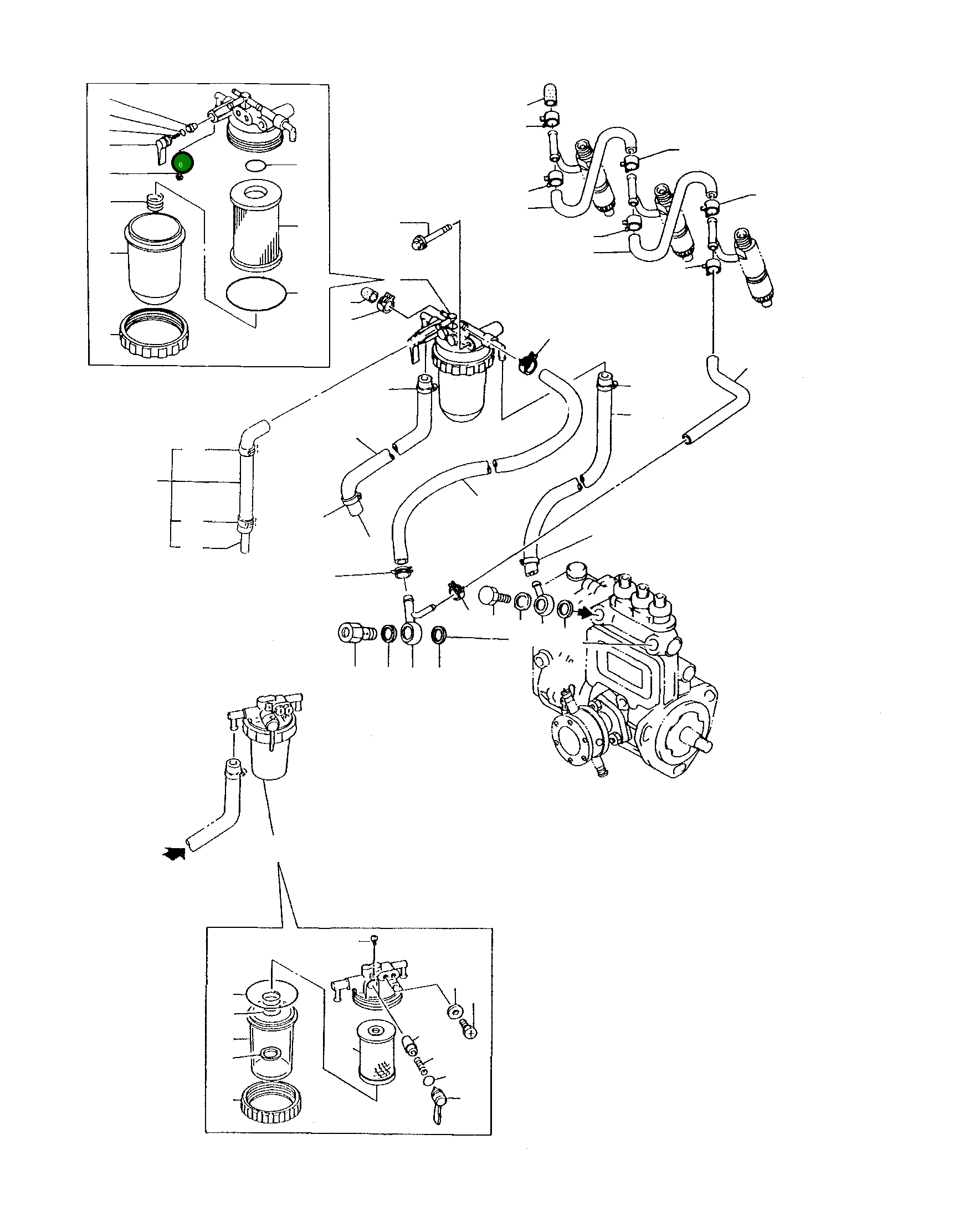 Тяга YMR000116 Komatsu
