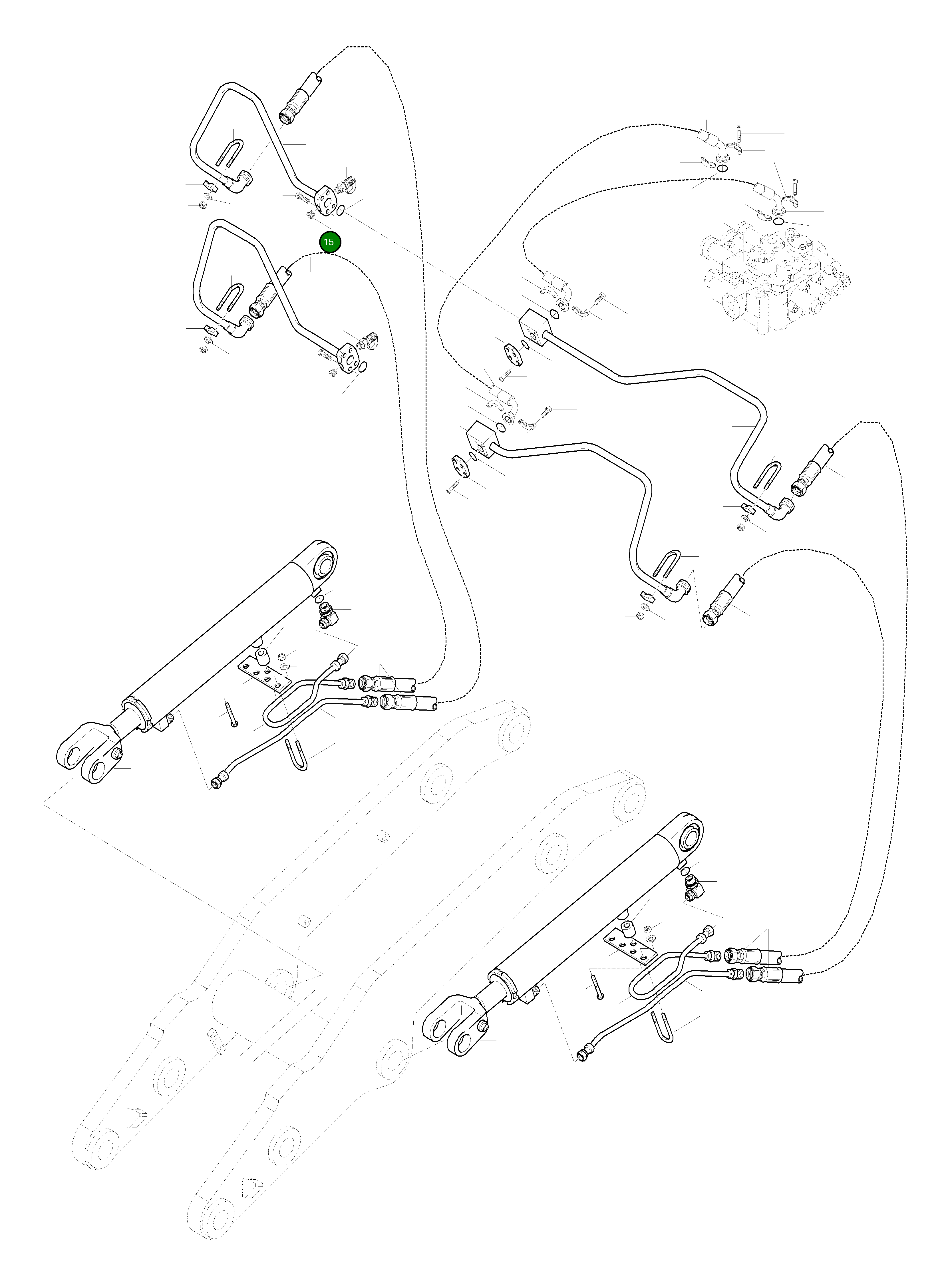 Трубка 42Y-U77-H110 Komatsu