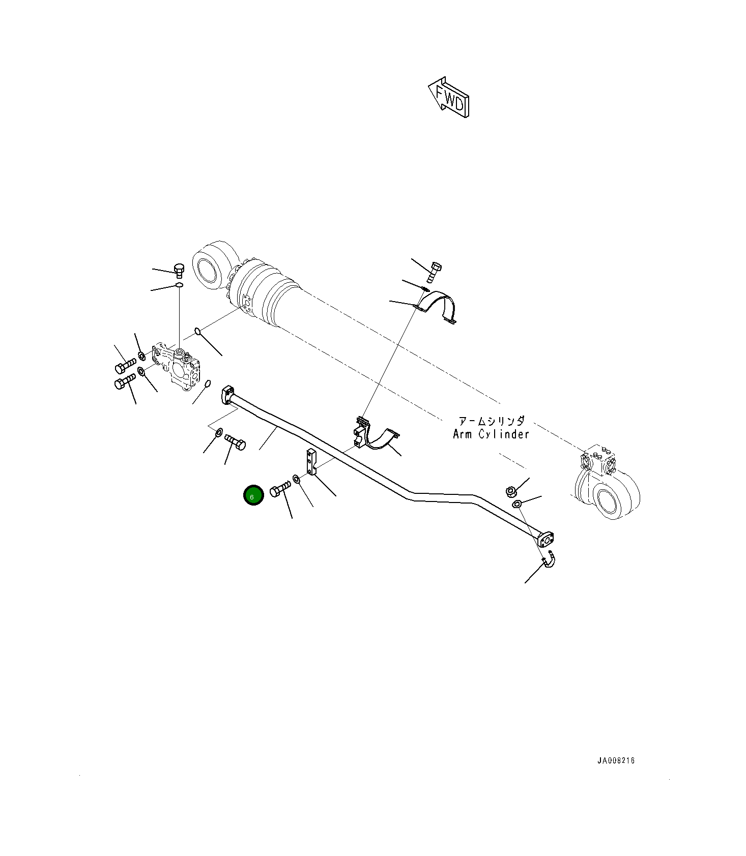 Трубка 207-62-42820 Komatsu