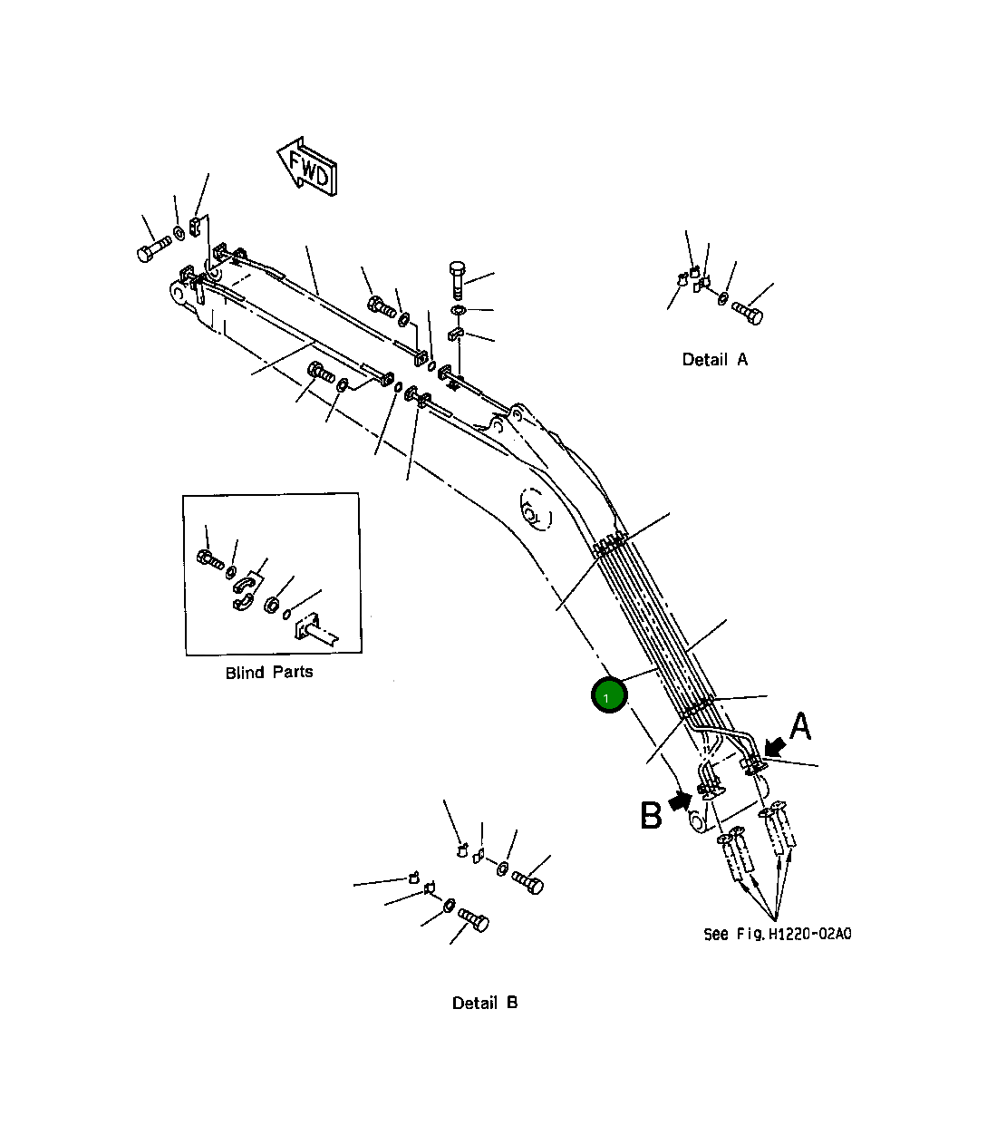 Трубка 208-70-64152 Komatsu