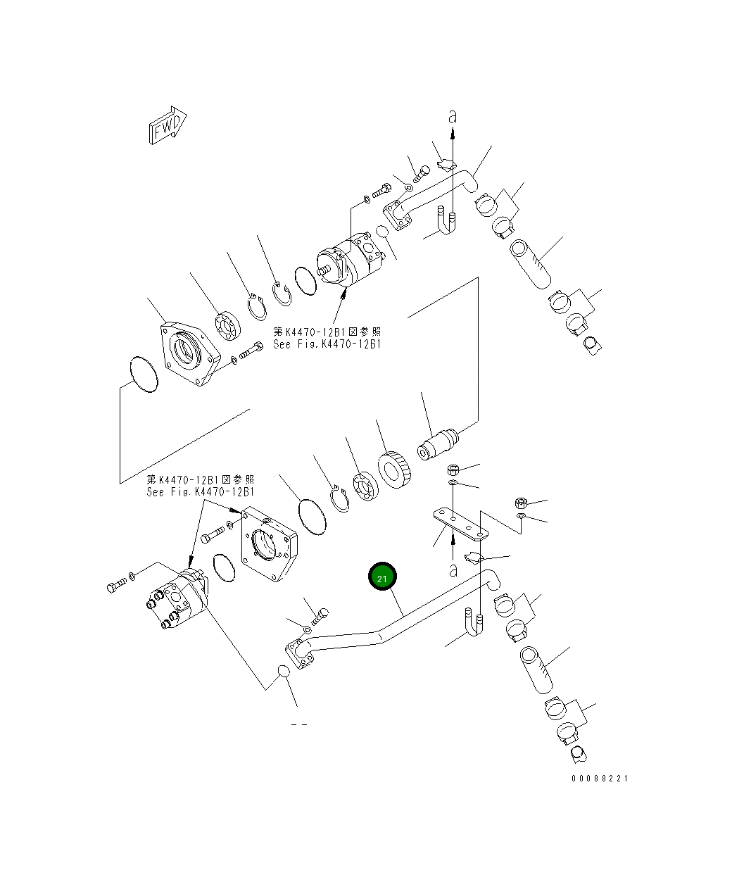 Трубка 427-S05-5951 Komatsu