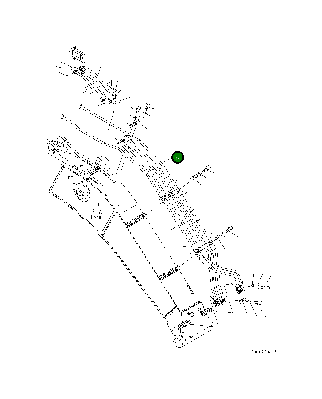 Трубка 208-62-74740 Komatsu
