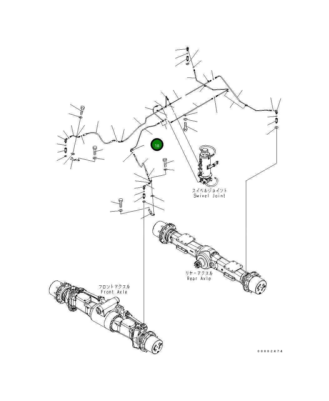 Трубка 20K-62-33163 Komatsu