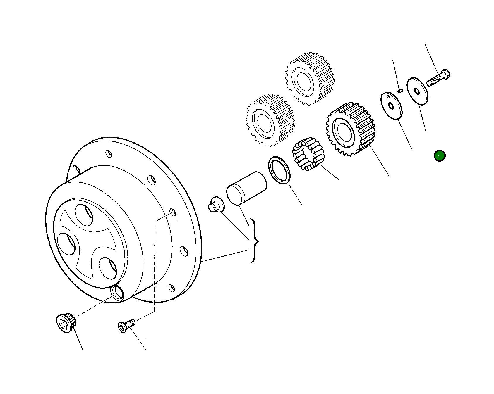 Упорная шайба CA0132319 Komatsu