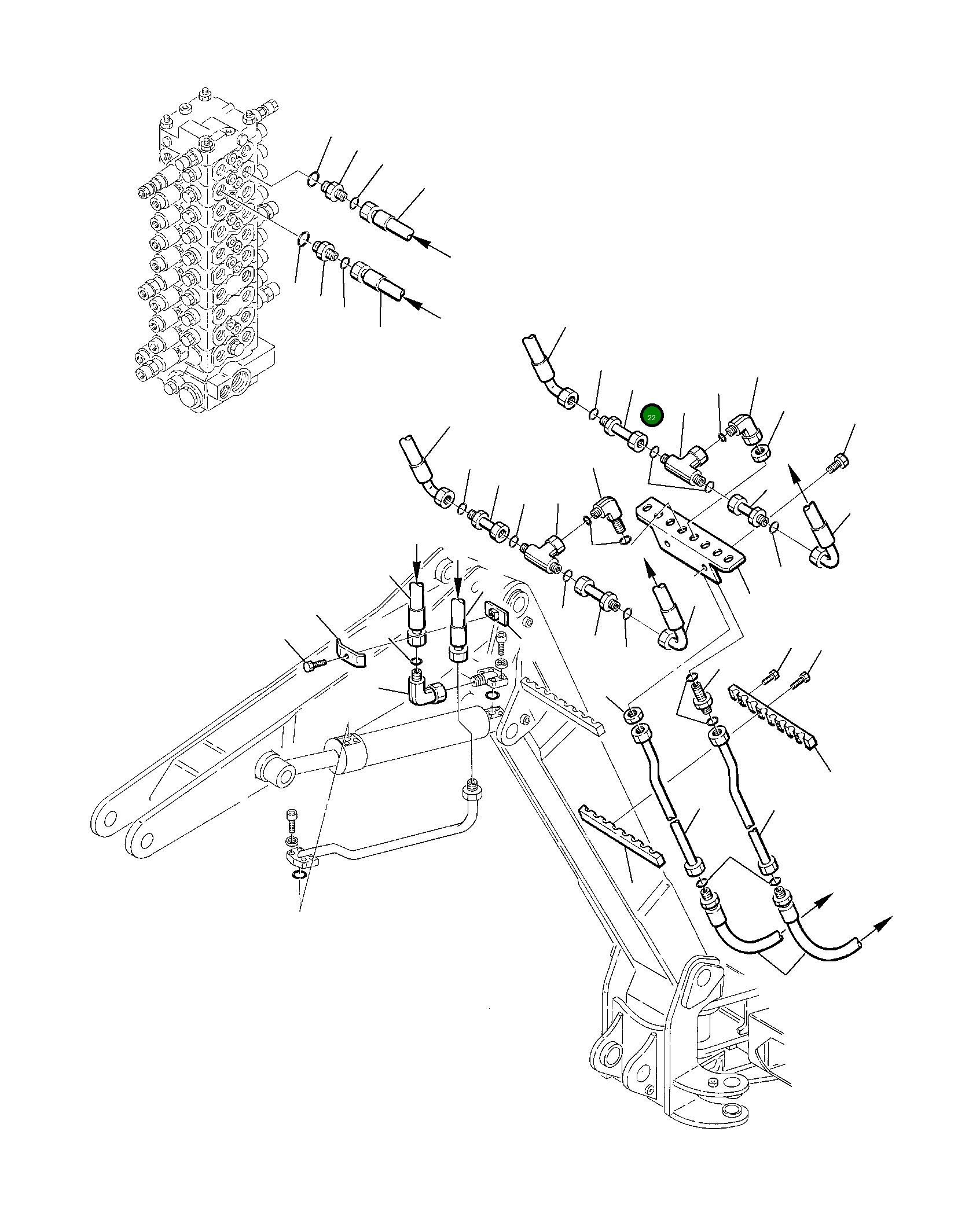 Труба 22E-62-11690 Komatsu