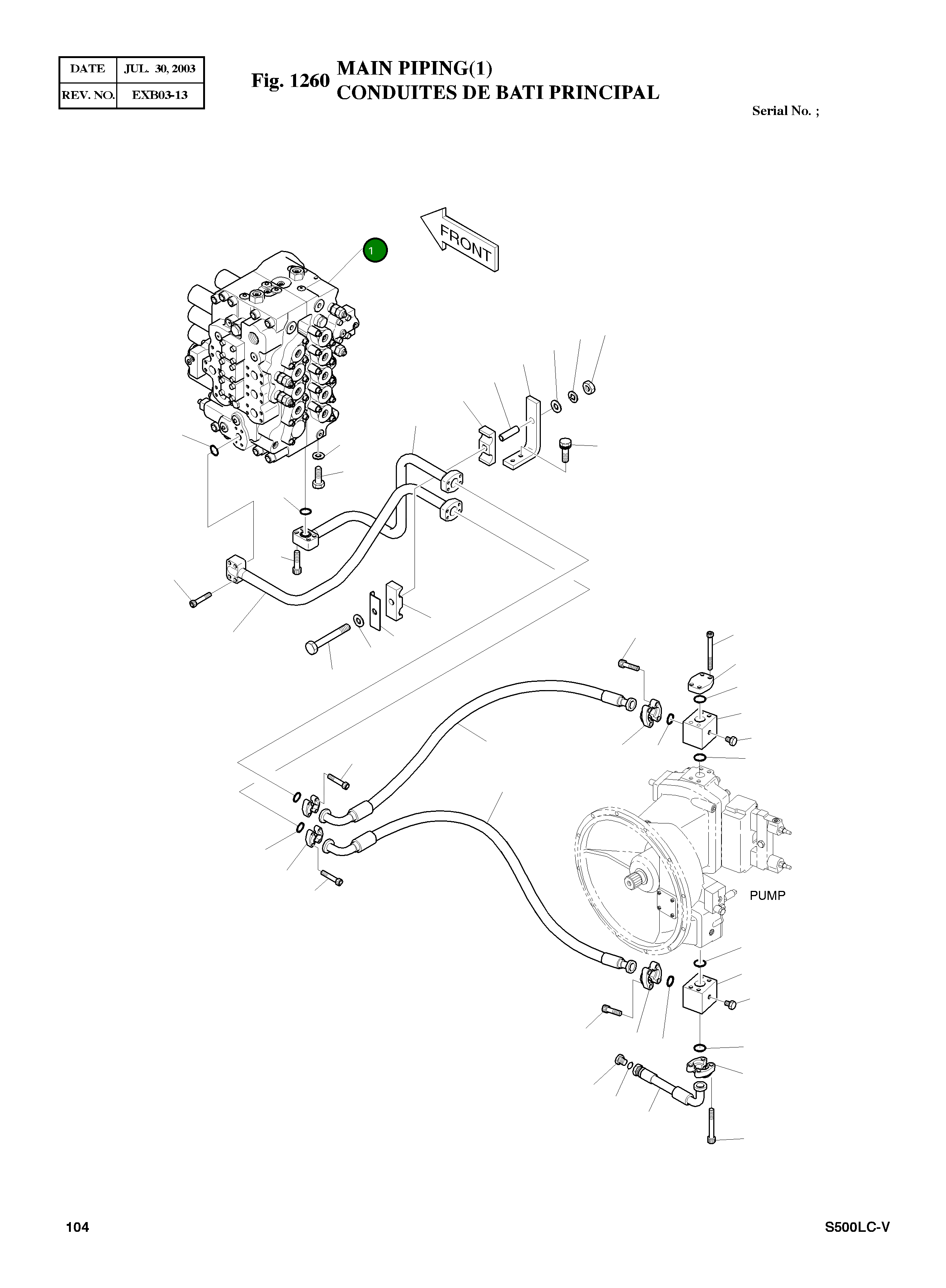 Управляющий клапан 420-00280A Komatsu