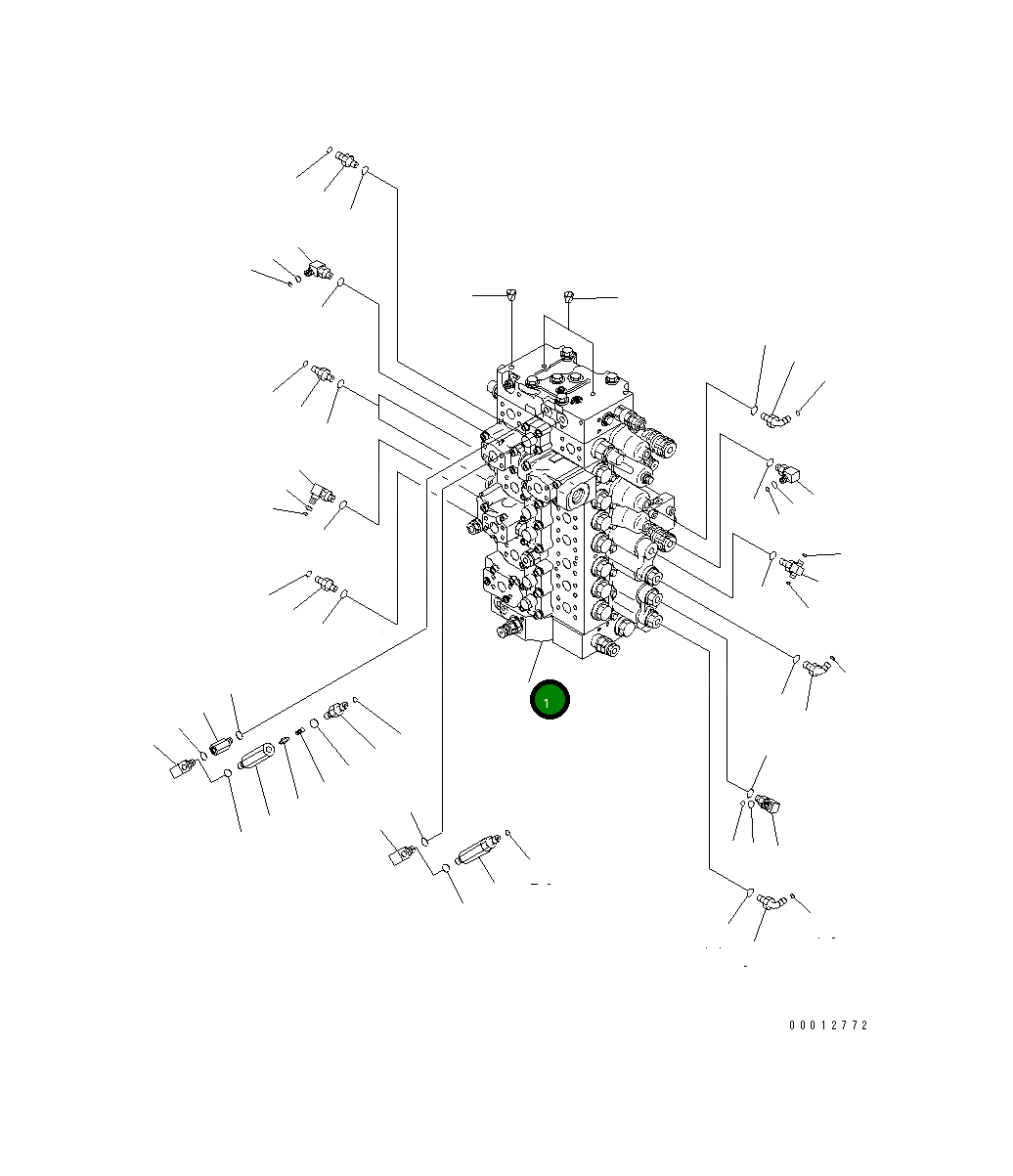 Управляющий клапан 723-48-27503 Komatsu