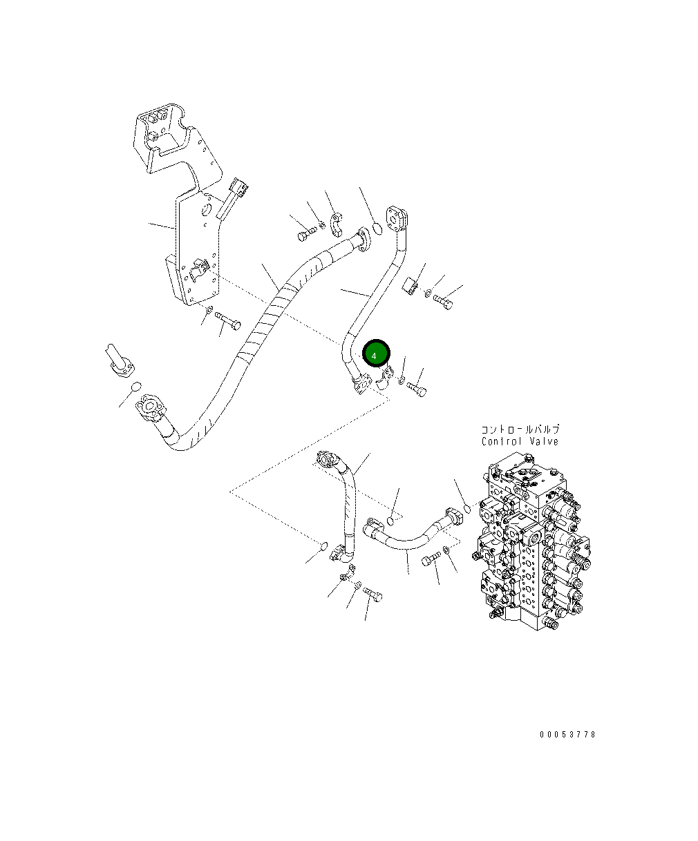 Трубка 208-62-74470 Komatsu