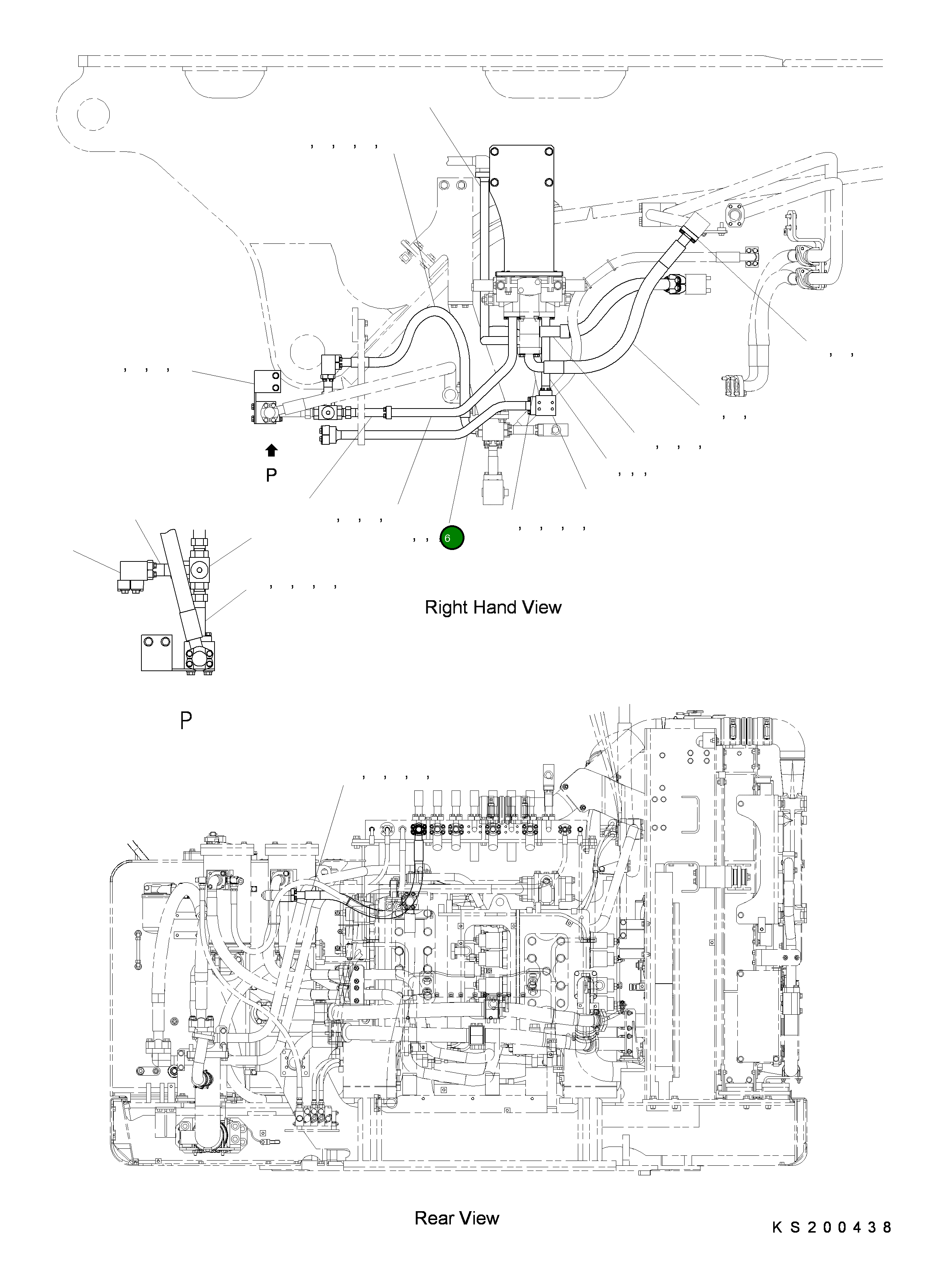 Трубка 209-62-KH540 Komatsu