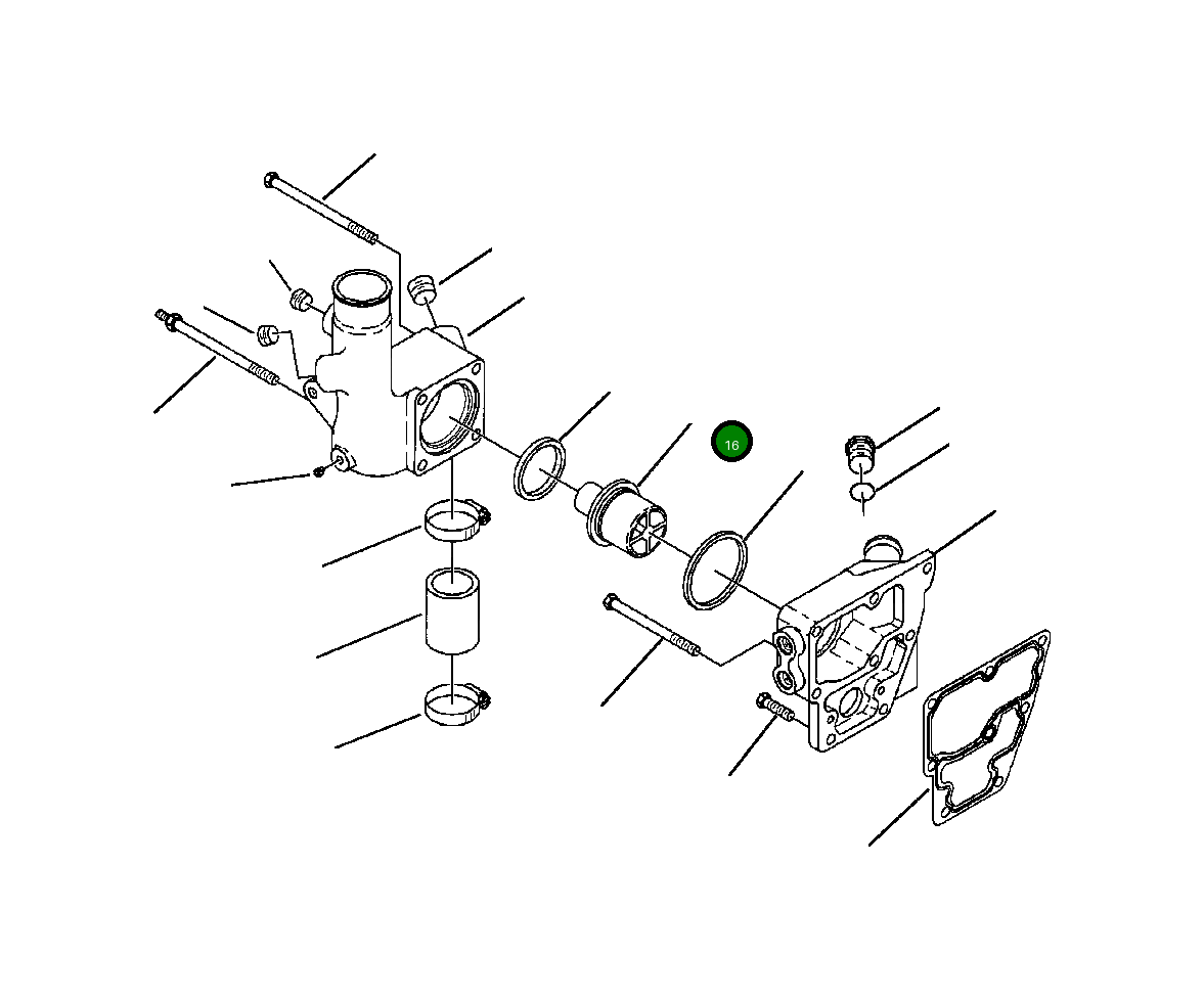 Термостат 1315 870 H91 Komatsu