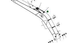 Стрела 206-70-61121 Komatsu