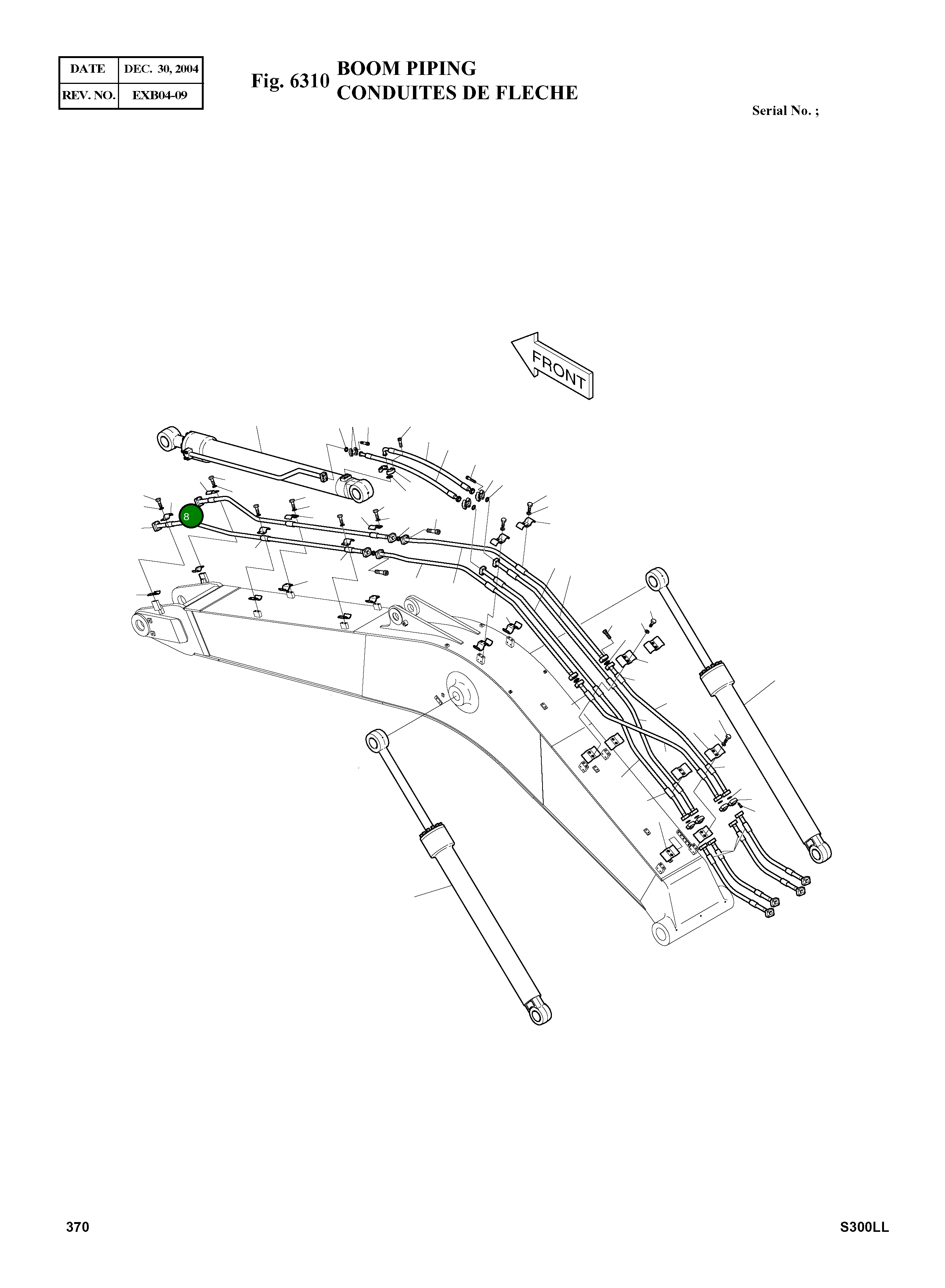 Труба 140-00788B Komatsu