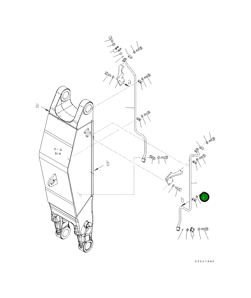 Трубка 208-72-72410 Komatsu