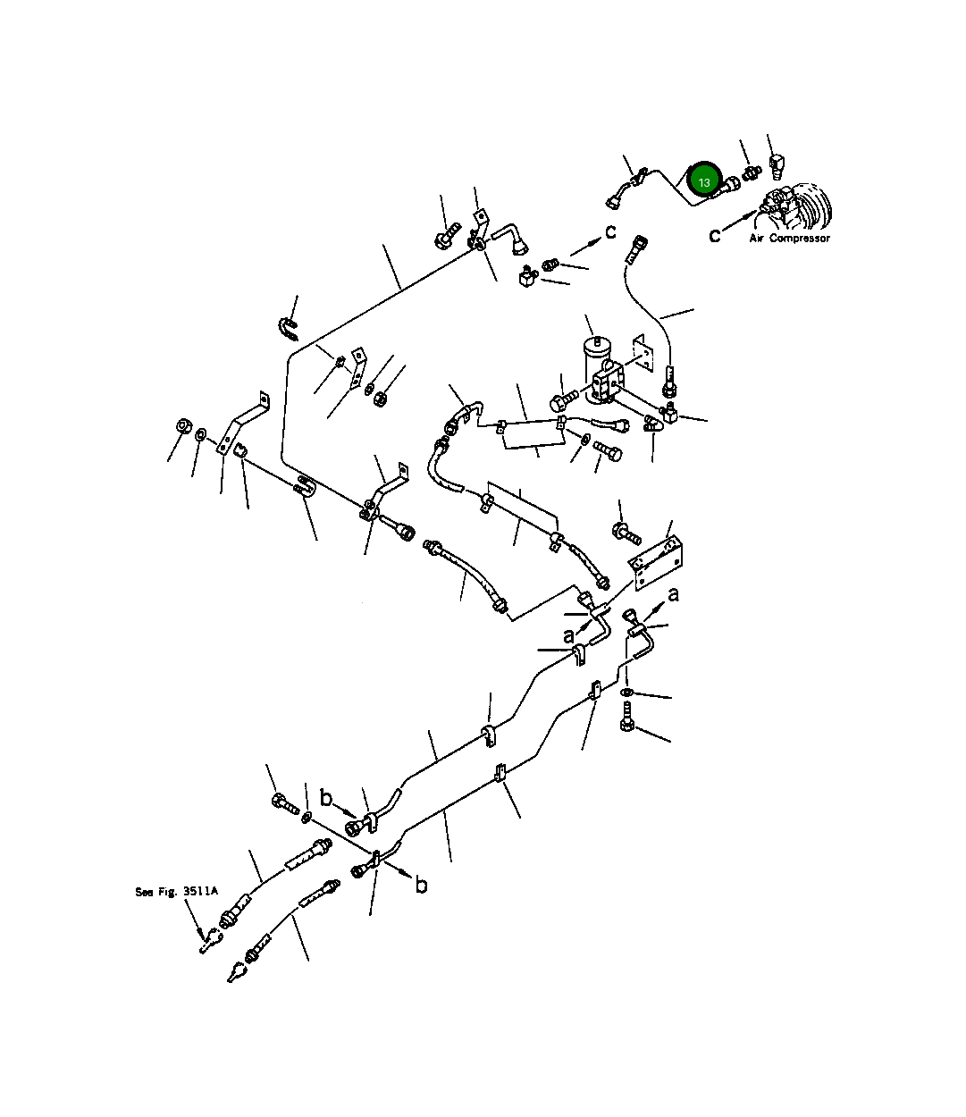 Трубка 427-35-A2121 Komatsu