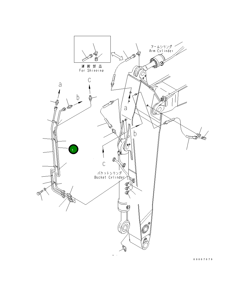 Трубка 209-943-7560 Komatsu