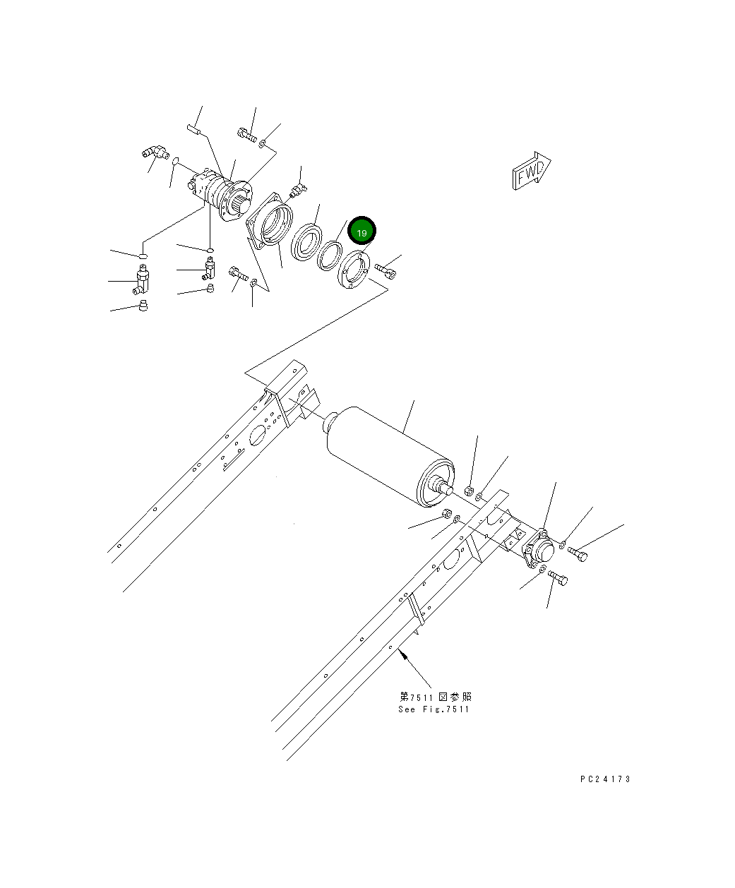 Уплотнение 8248-75-3170 Komatsu