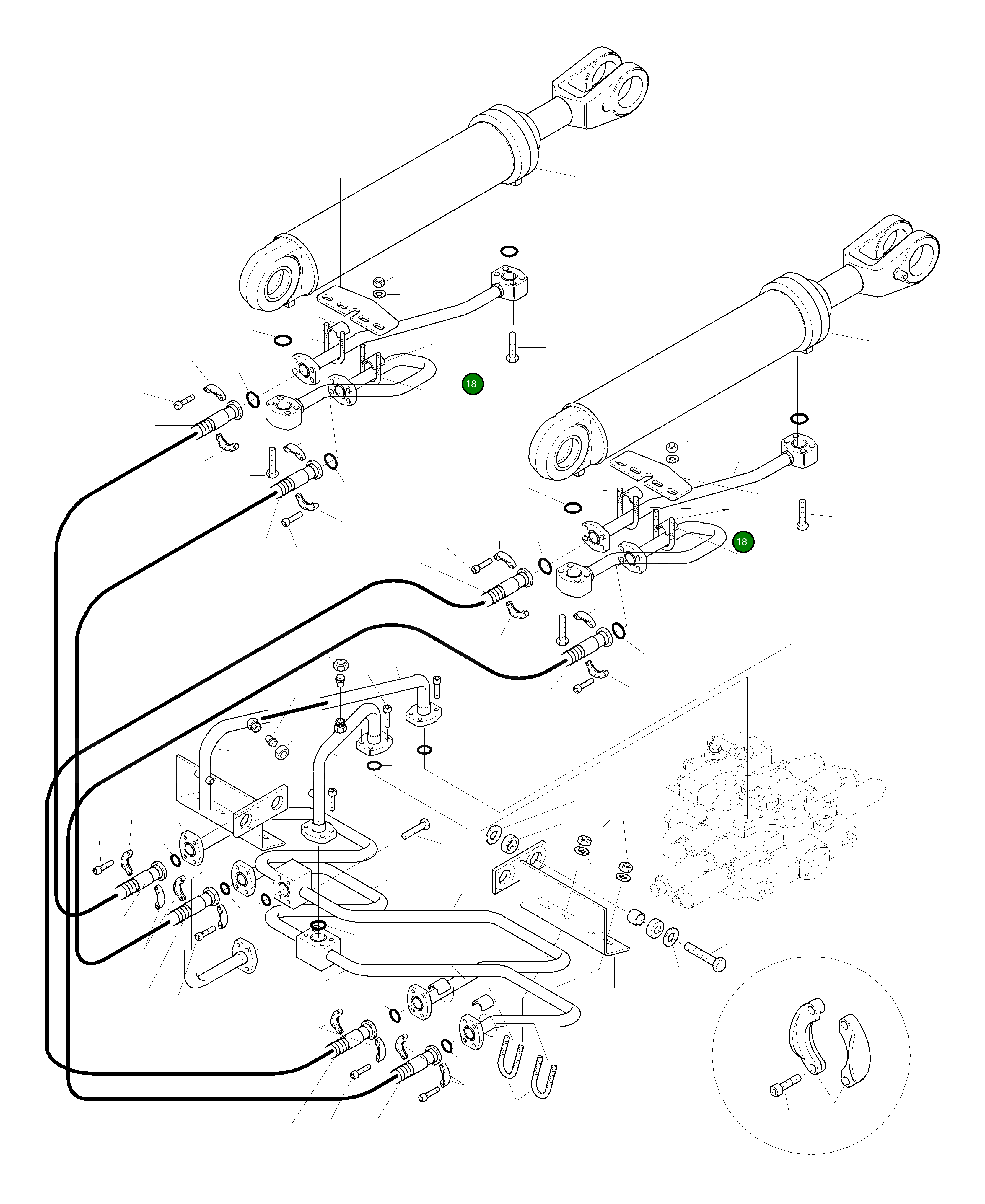Труба 424-62-H3190 Komatsu