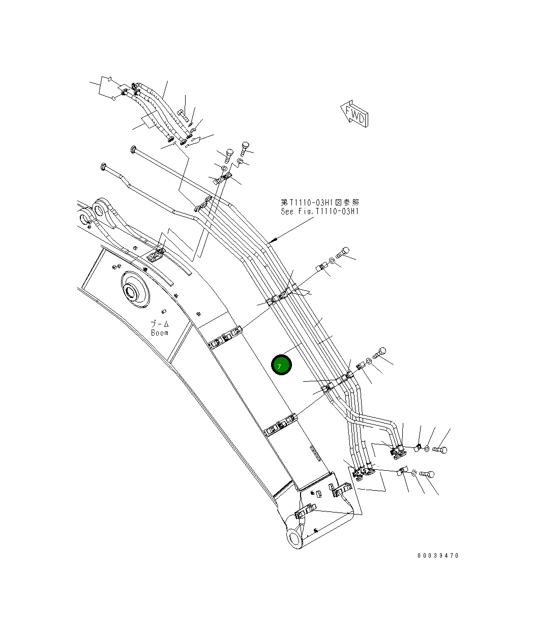 Трубка 208-62-74410 Komatsu
