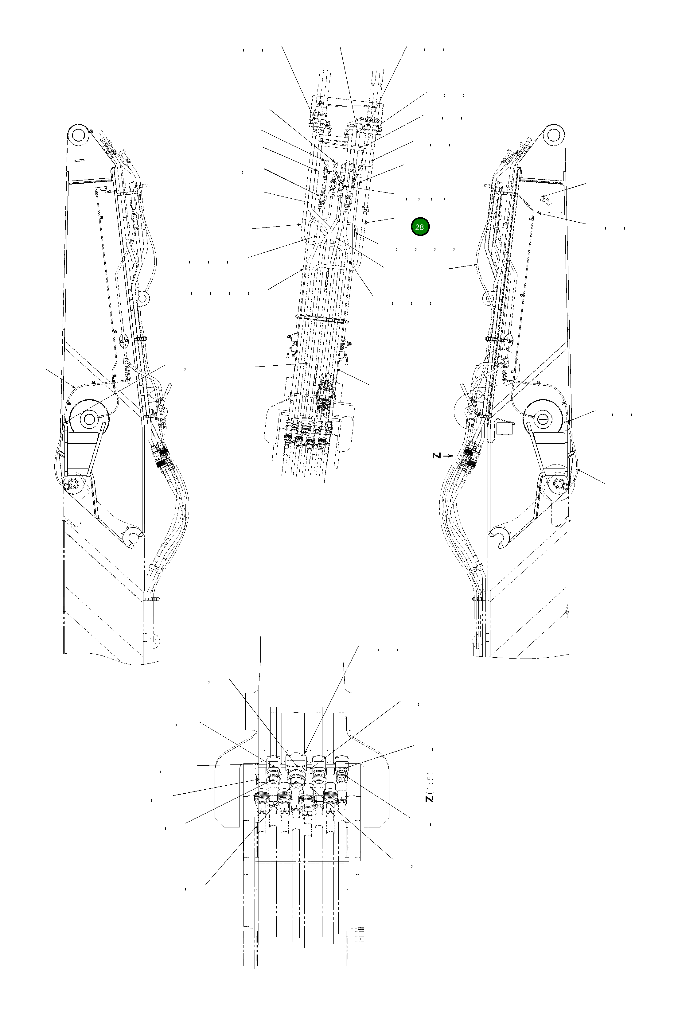 Трубка 208-70-KC490 Komatsu