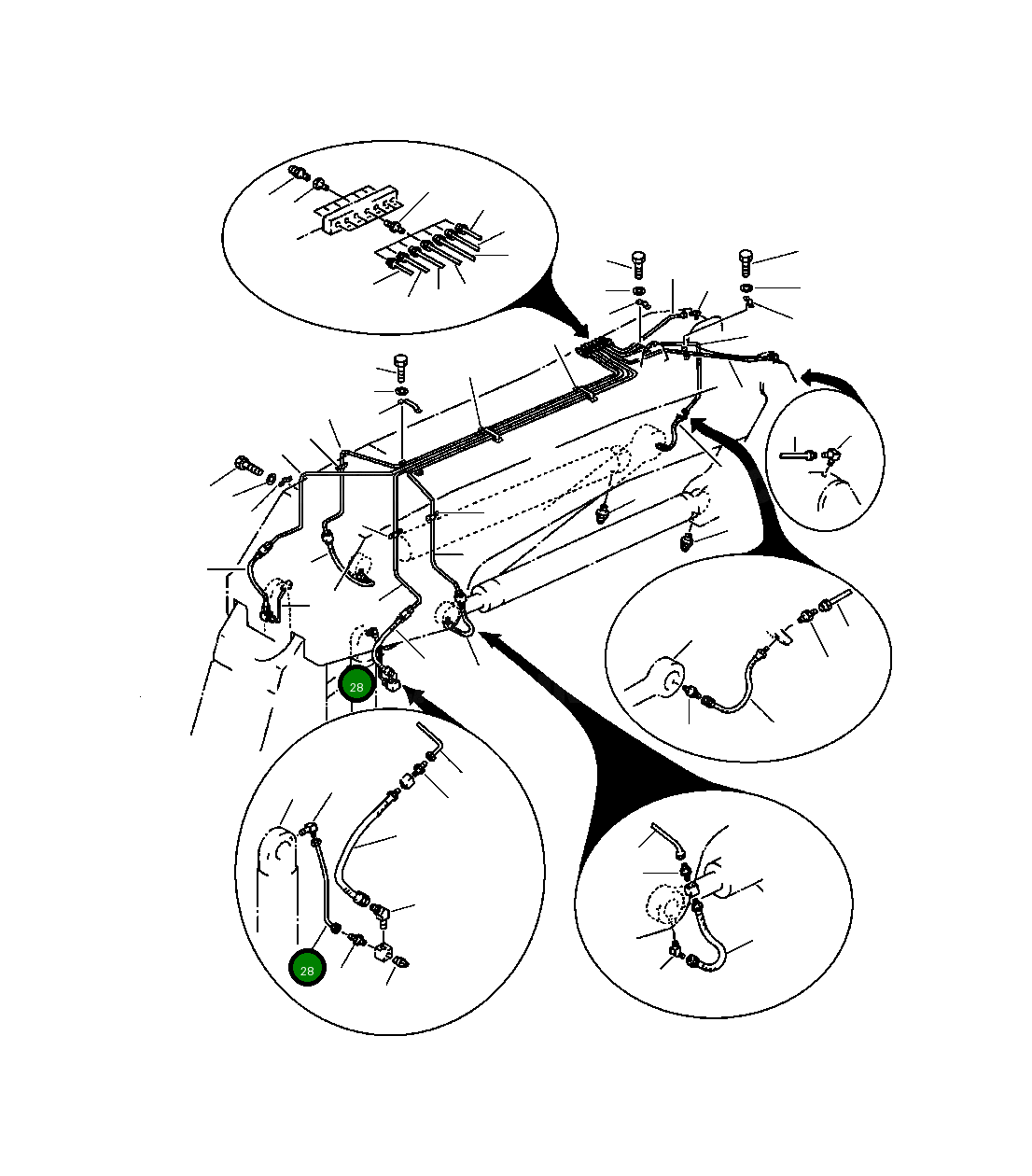 Трубка 209-72-56210 Komatsu