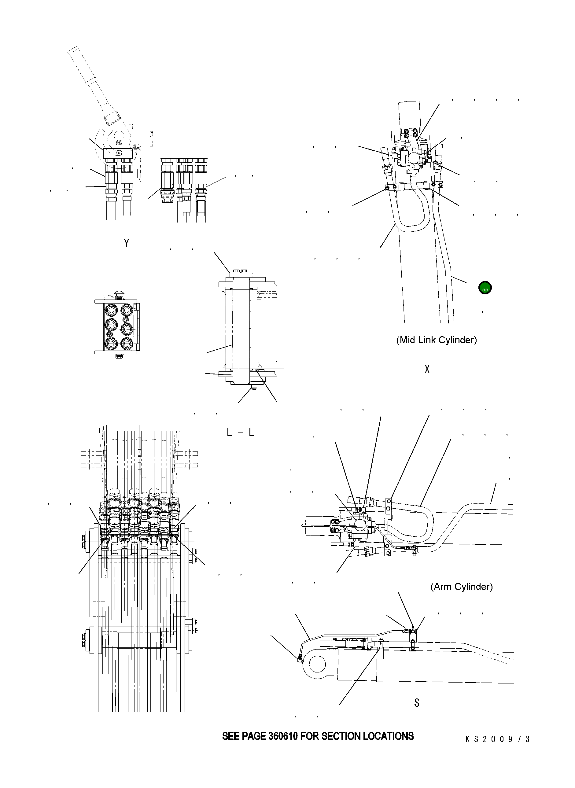 Трубка 208-70-KC970 Komatsu