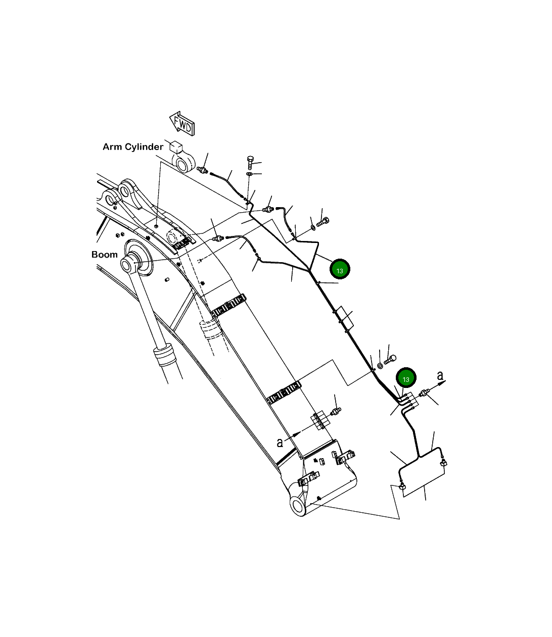 Трубка 208-70-41320 Komatsu