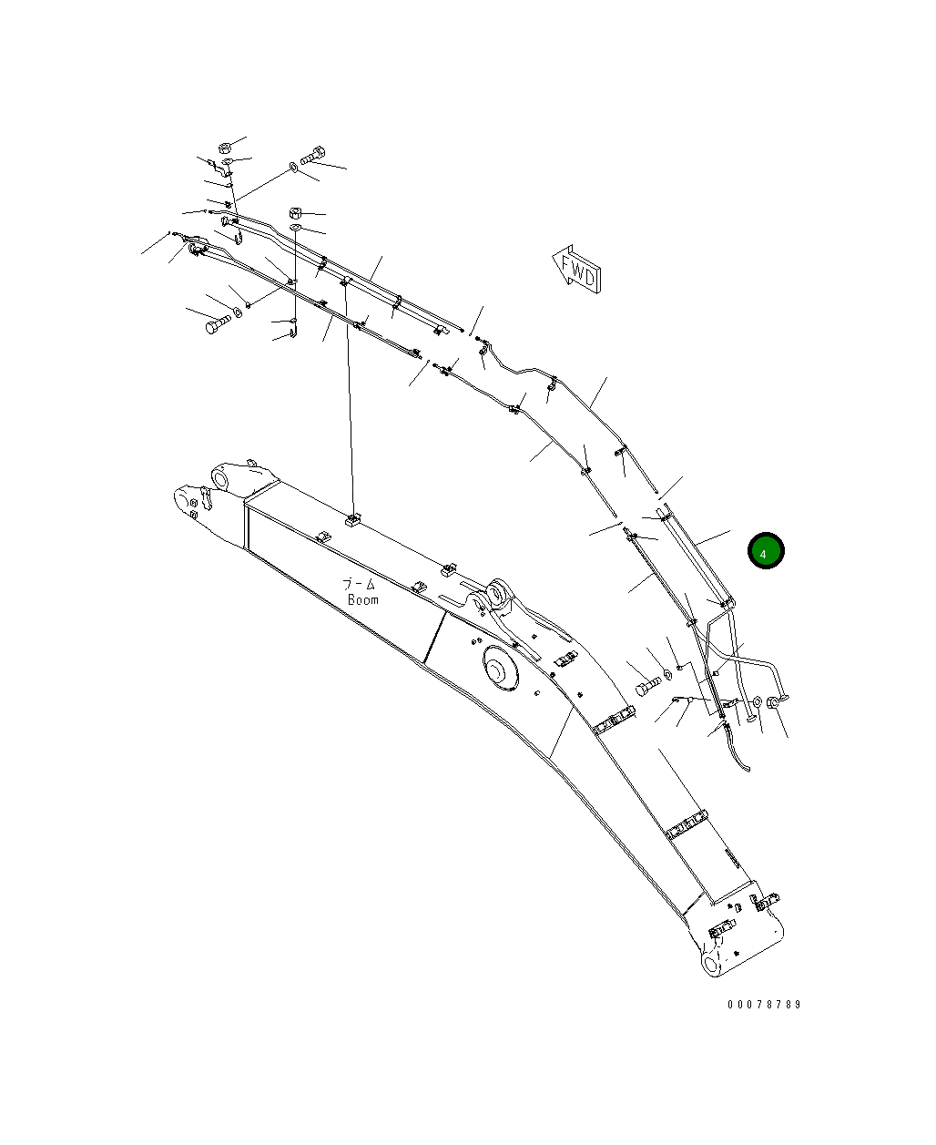 Трубка 208-62-75241 Komatsu