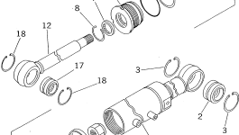 Цилиндр 262-63-53340 Komatsu